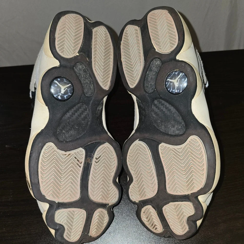 Jordan 6 Rings Size 9 Mens Light Graphite White Black FJ4650-077 Sneakers